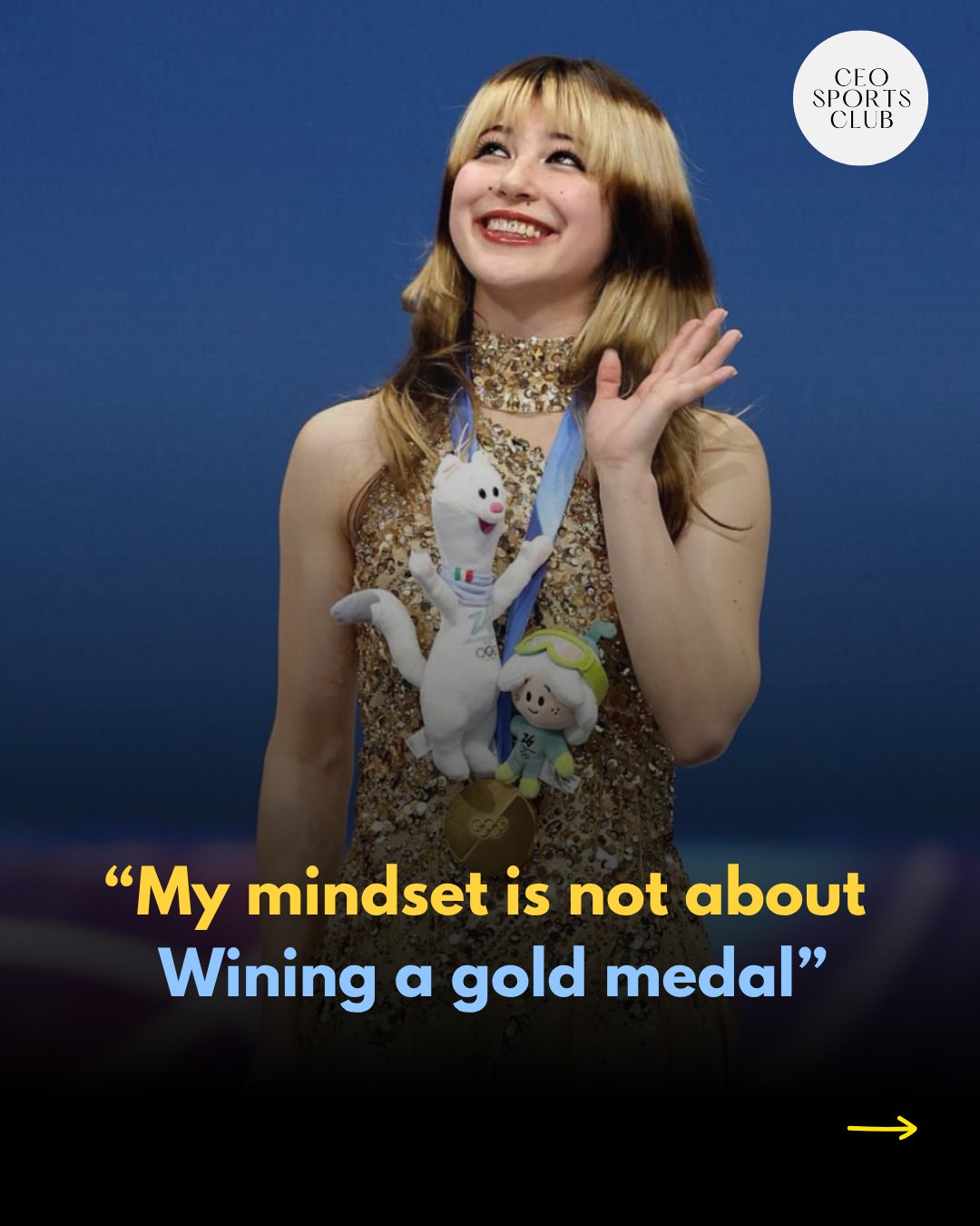 My Mindset Is Not About Winning a Gold Medal
